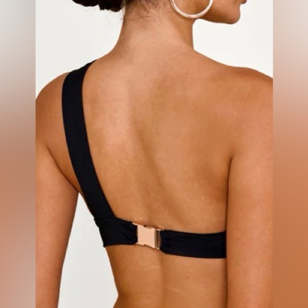 Nwt Alt Swim Moss Black Bikini Top Sz Small S — image 2 of 6